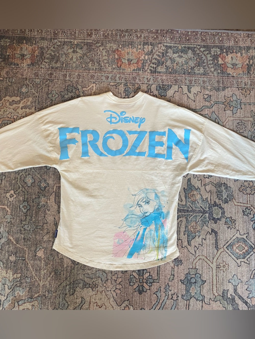 Disney Frozen Spirit Jersey XS Sparkly/Glitter Elsa Long Sleeve